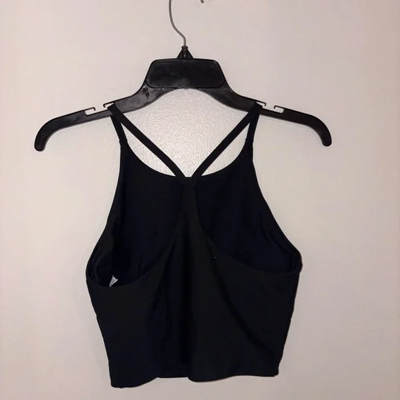Old Navy Black Strappy Crop Top - Picture 2 of 2